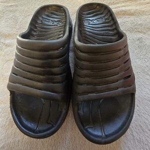 Hoka One One Black Slide Sandals